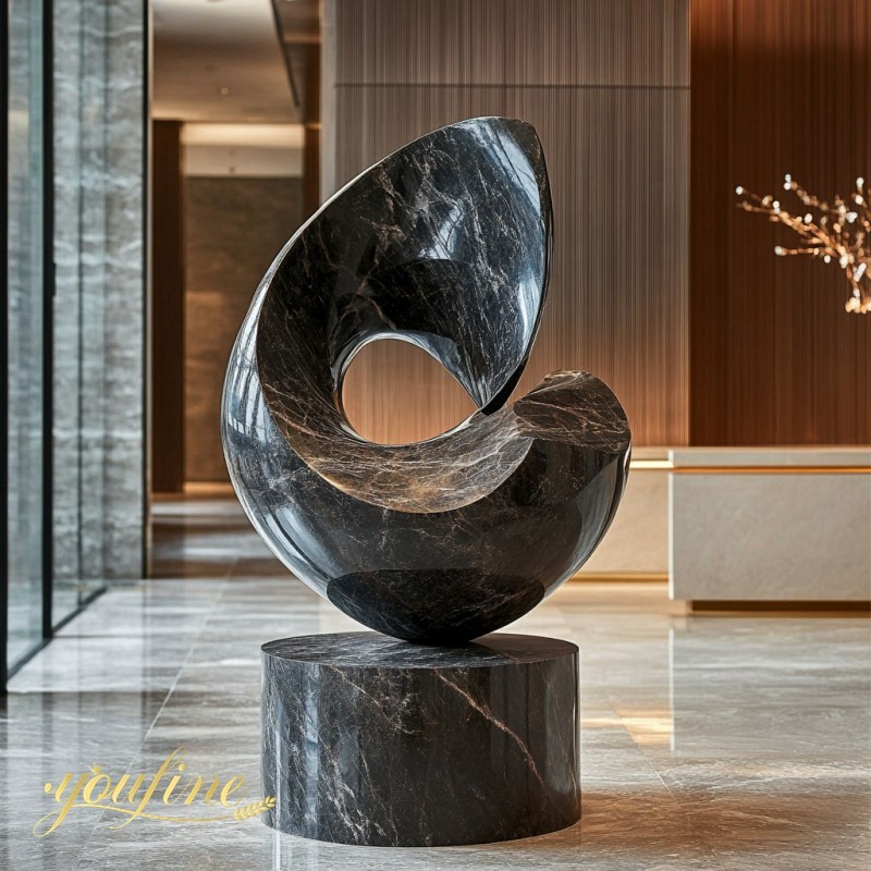 black Marble abstract sculptures
