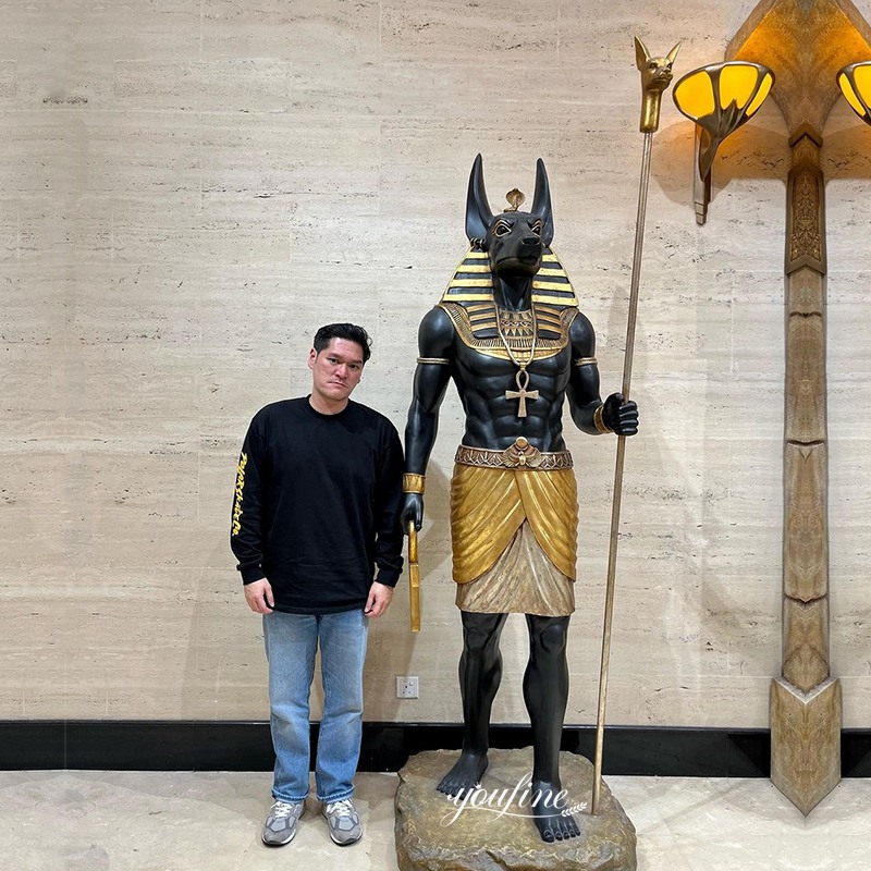 large anubis statue