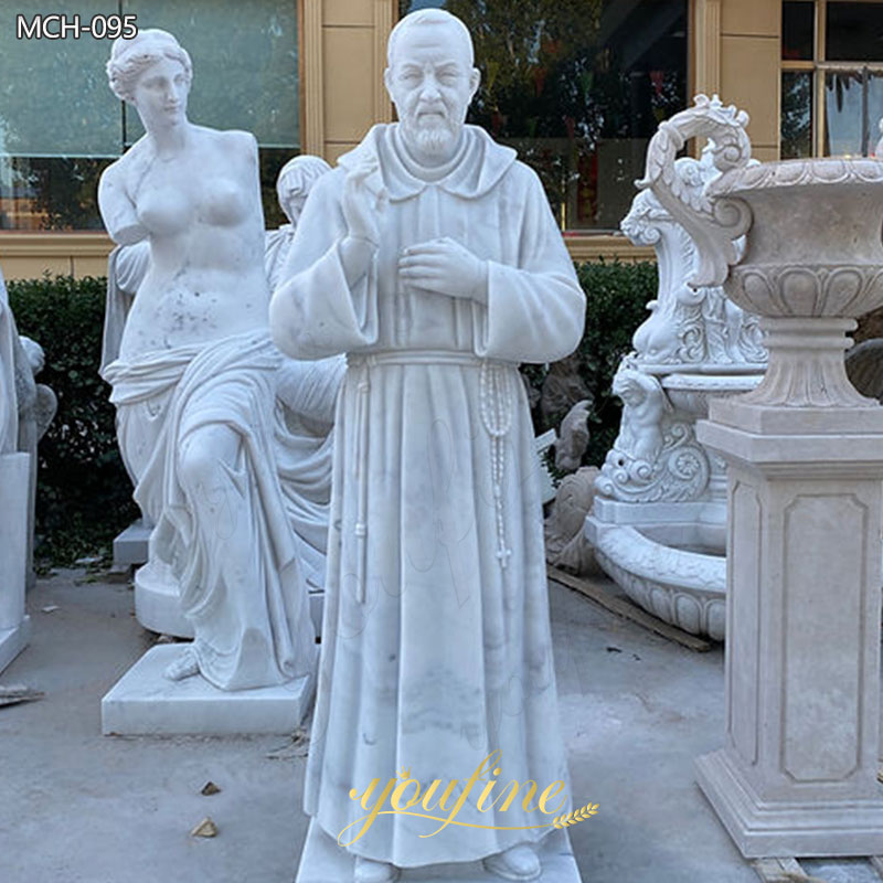 life size Marble Padre Pio Statue