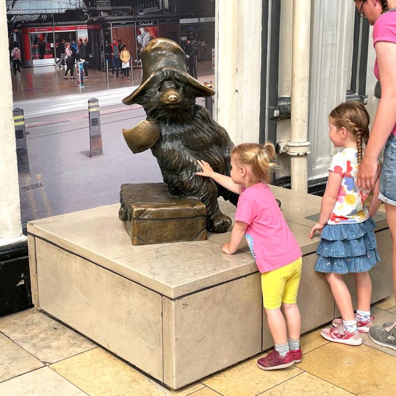 Bronze Paddington Bear Statue