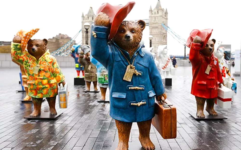 Lifesize Bronze Paddington Bear Statue