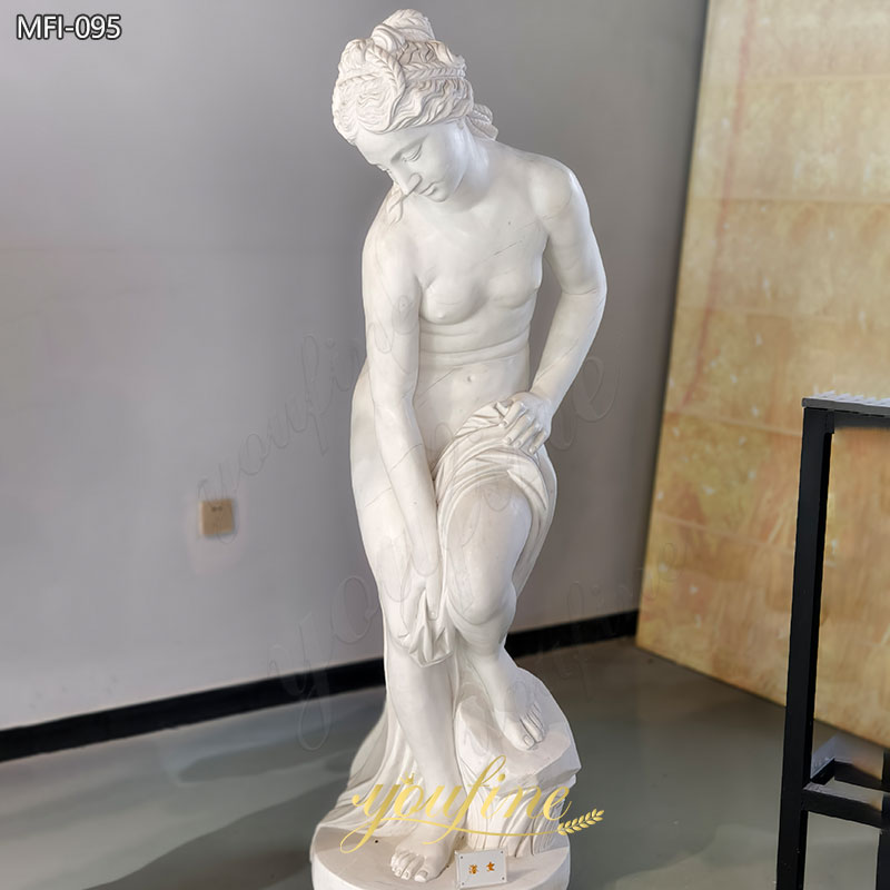 Marble Bathing Venus Statue
