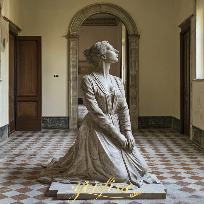 life size Kneeling Woman Statue