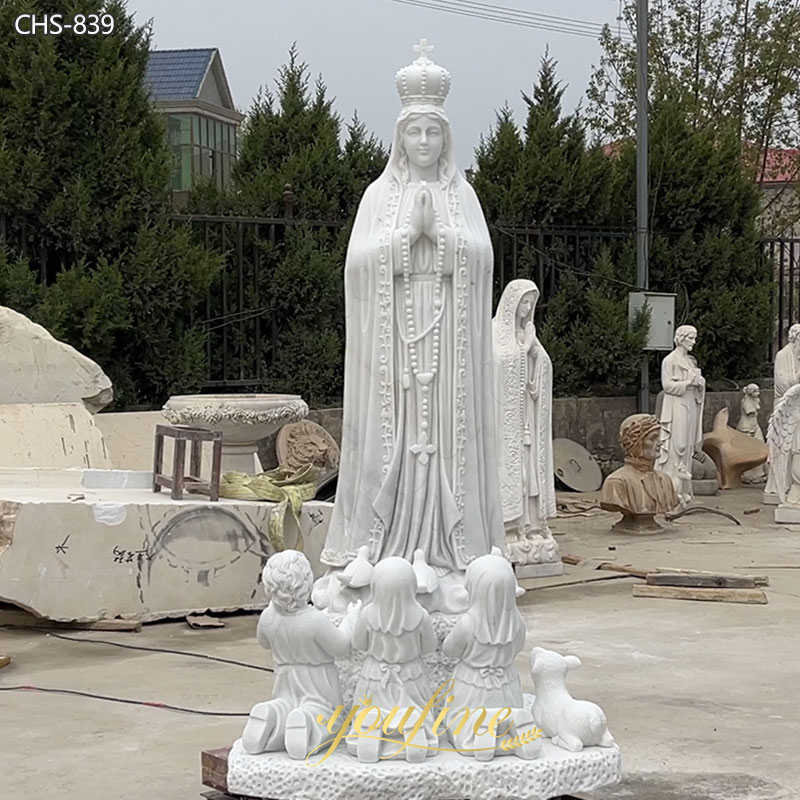 Marble Our Lady of Fatima Statue