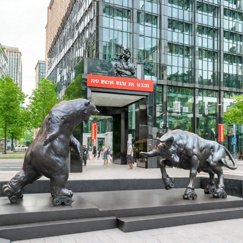 bear wall street statue