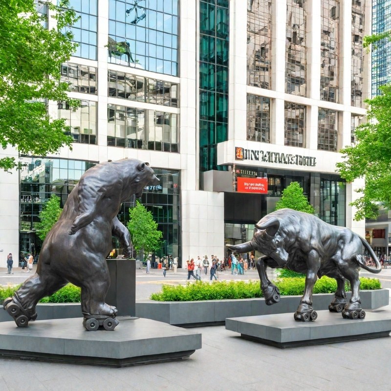 bull bear statue wall street 