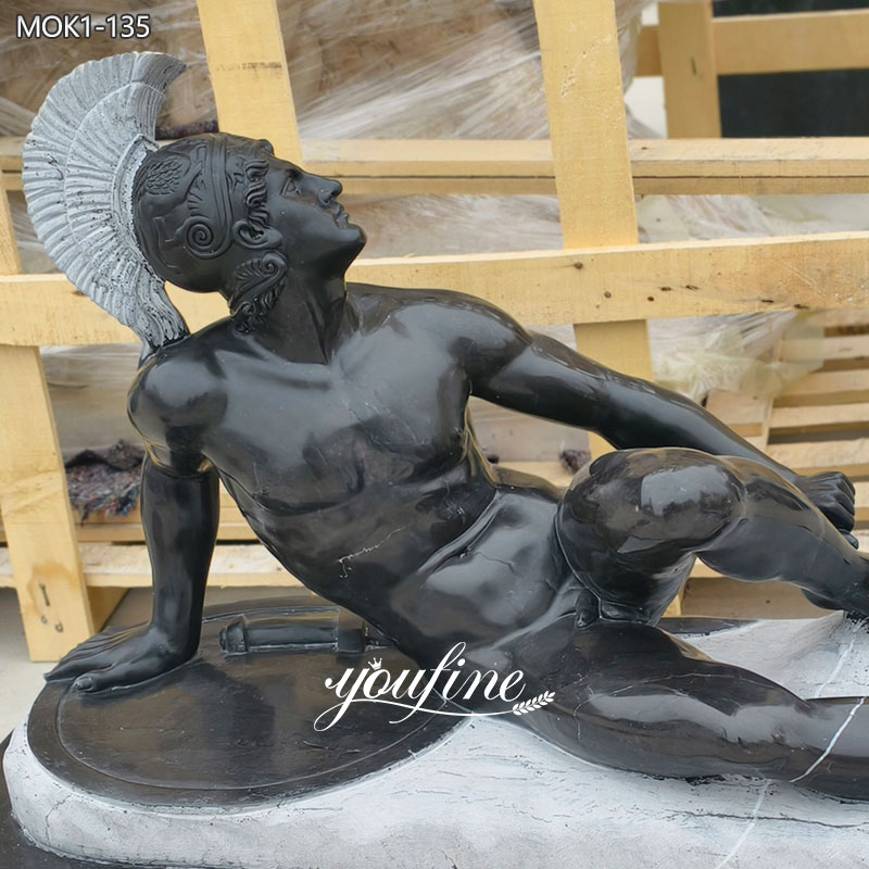 black Achilles Dying Statue