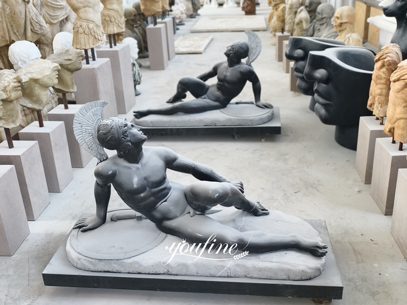 Achilles Dying marble Statue