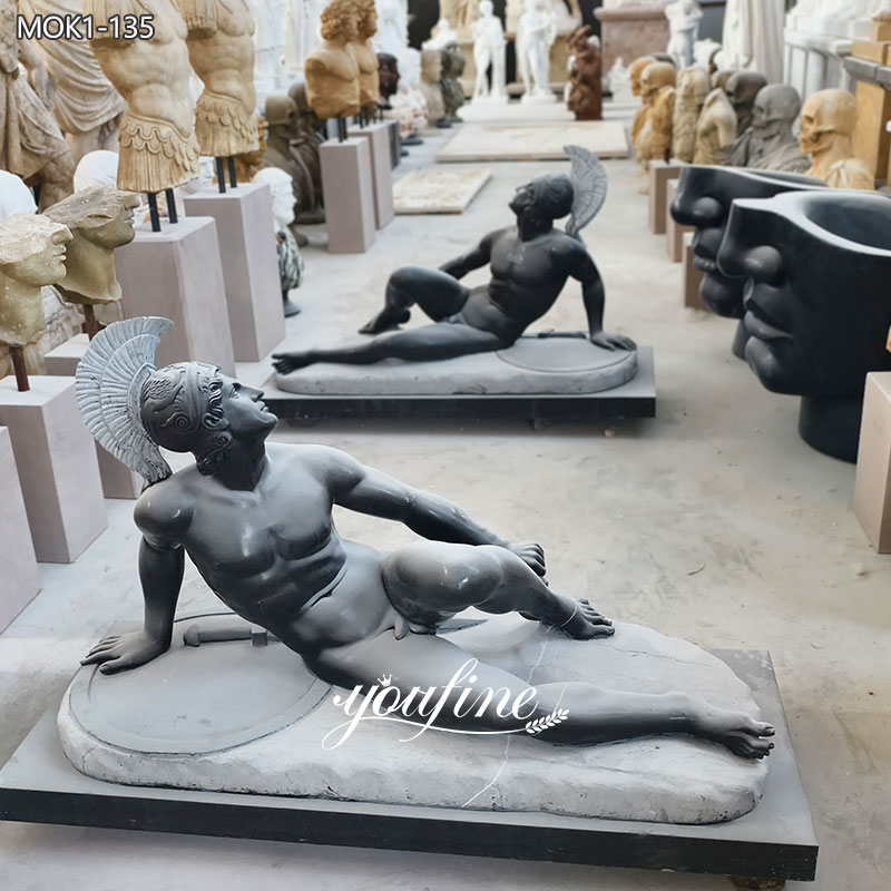 Marble Greek Achilles Dying Statue