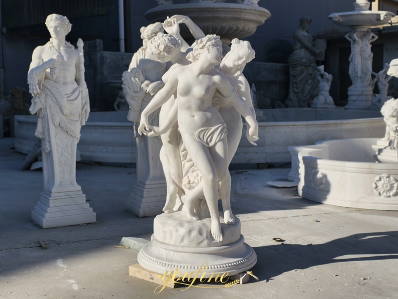 Marble Three Muses Statue for Museum for sale