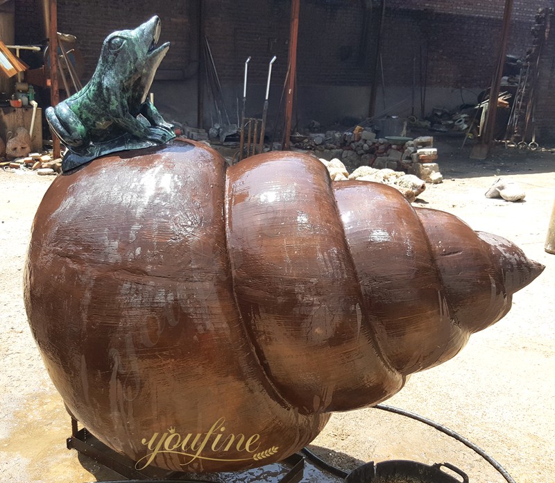 bronze Seashell statue