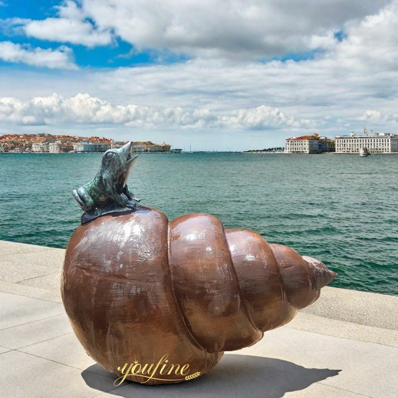 giant bronze Seashell statue