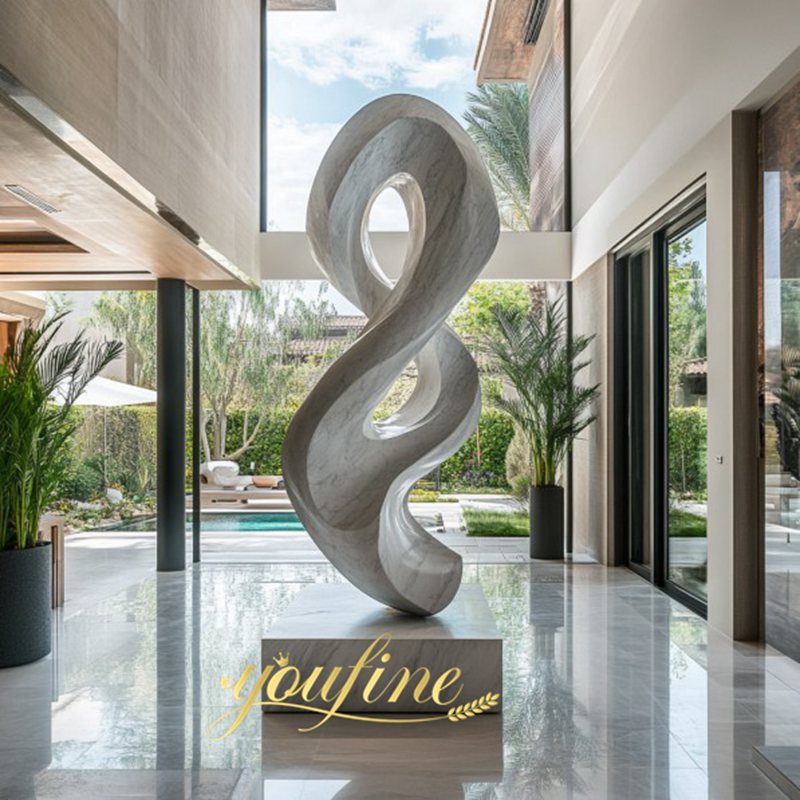 large marble abstract sculpture