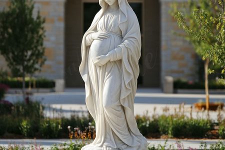 Life Size Marble Pregnant Virgin Mary Statue MCH-098