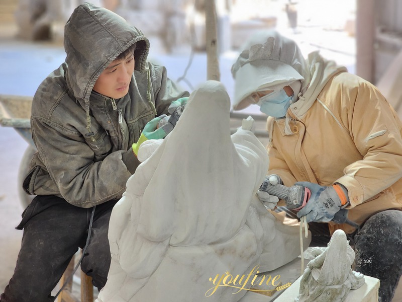 virgin mary carving process