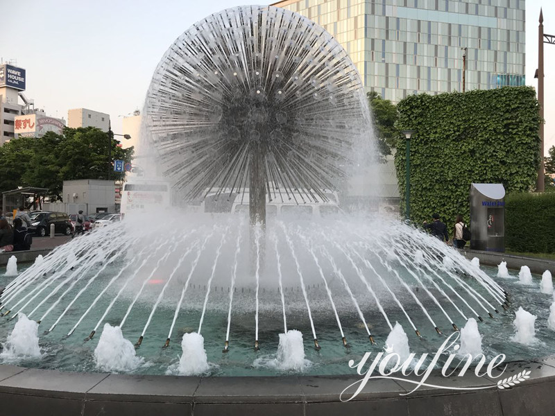 dandelion fountain sculpture 