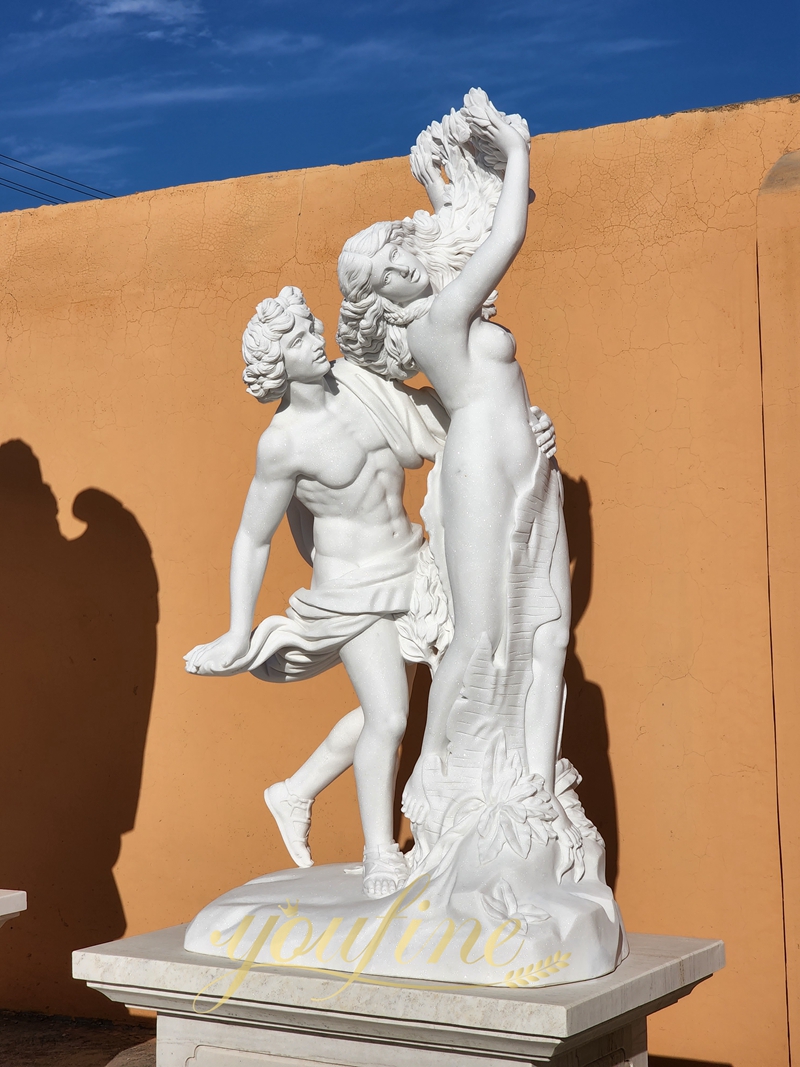 marble Apollo and Daphne Sculpture