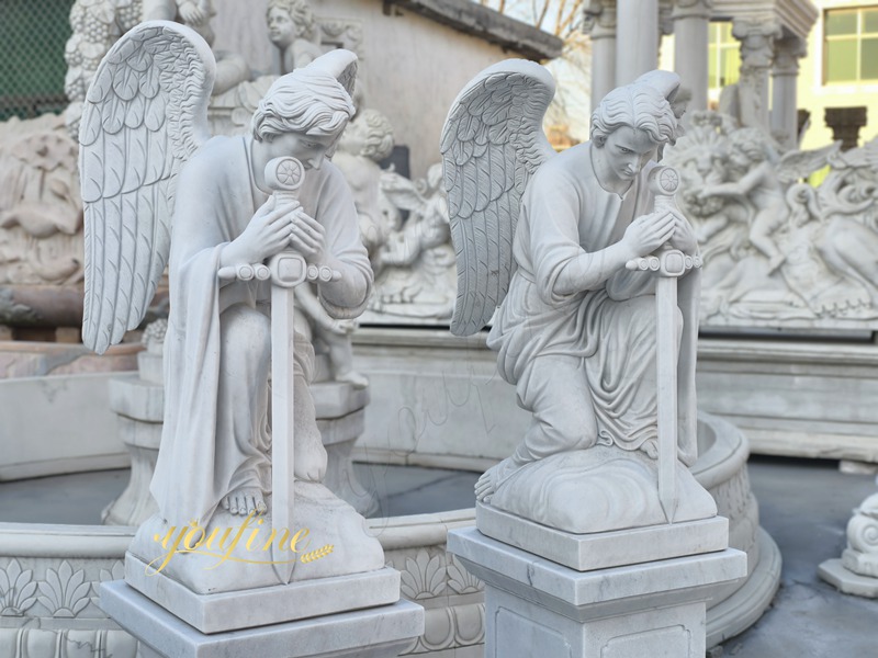 marble Guardian Angel statue