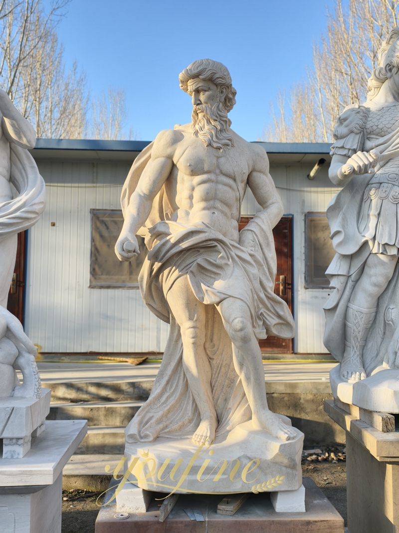 marble Poseidon Sculpture