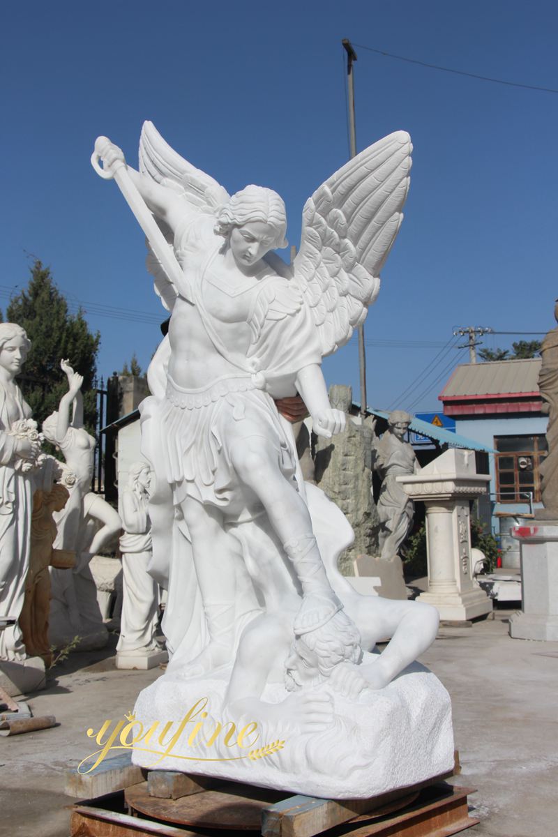 Saint Michael the Archangel marble Sculpture