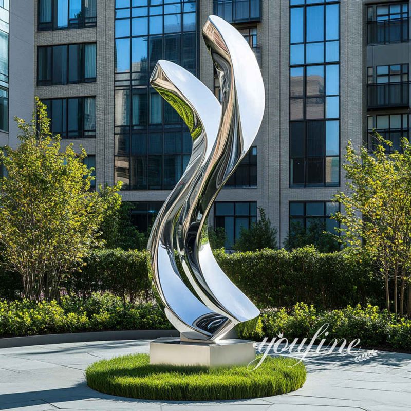 custom large outrdoor metal sculpture for square