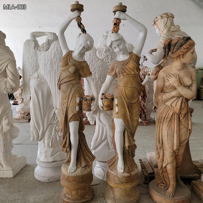 marble statue lamp in factory