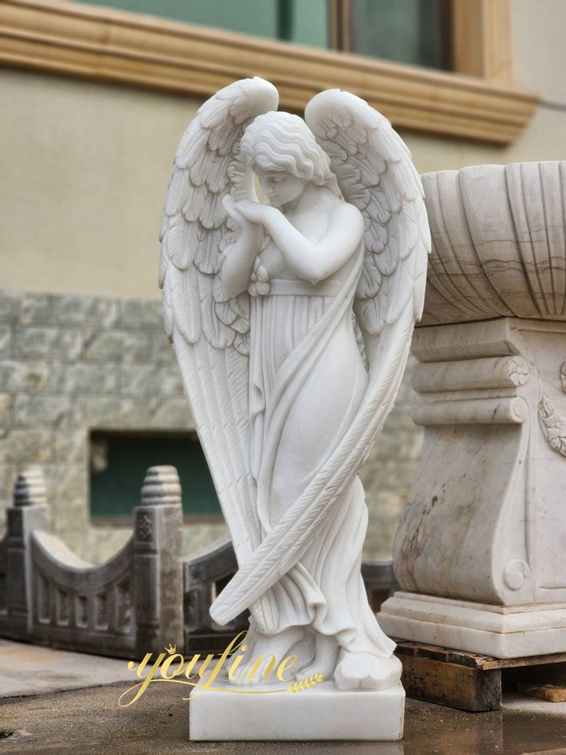 marble cemetery angel statue