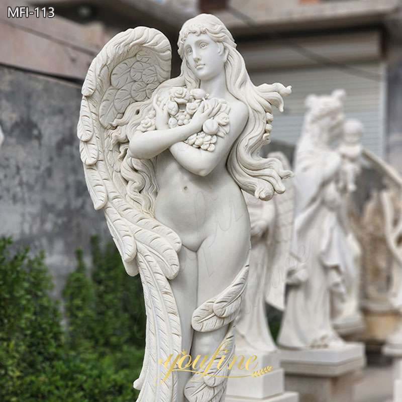 Angel Statue Holding Flower