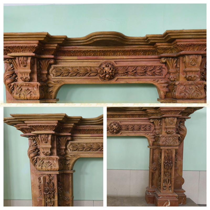 exquisite Antique Marble Luxury Fireplace Mental