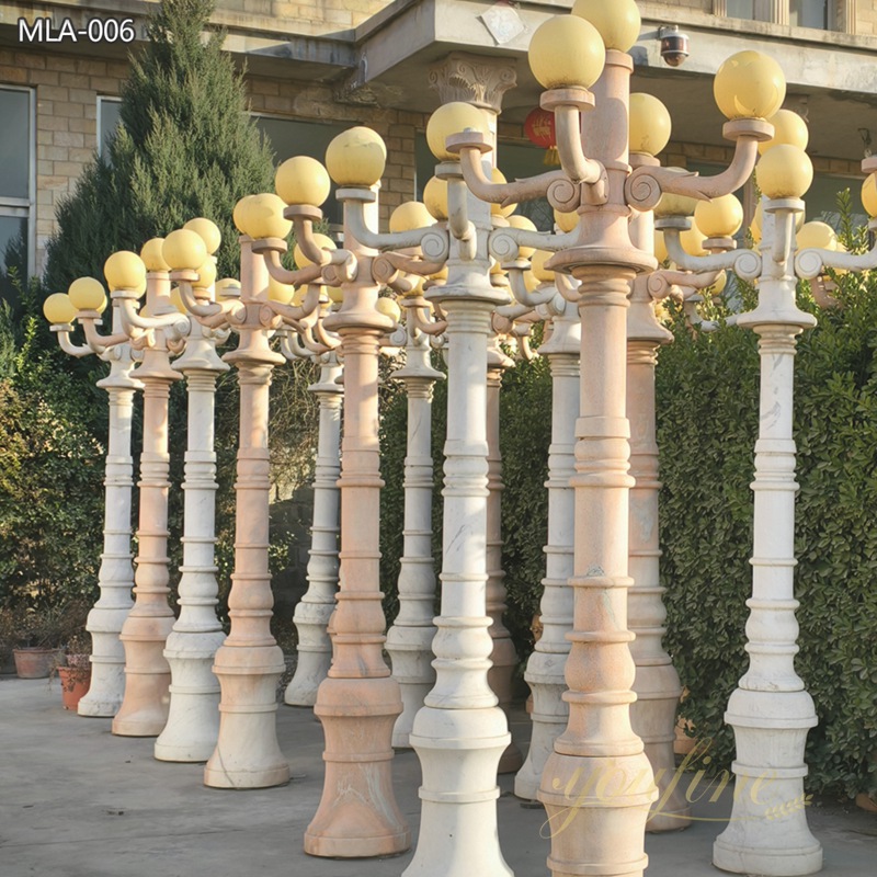 Elegant Marble Street Lamps for Outdoor MLA-006