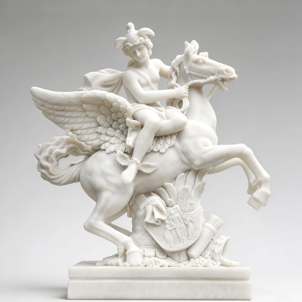 Greek Mythology Mercury Riding Pegasus Statue