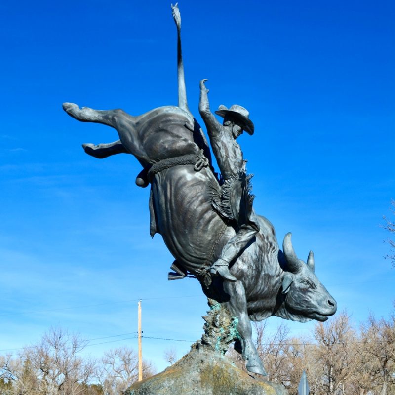 Large Bronze Bull Rider Sculpture BAN-370