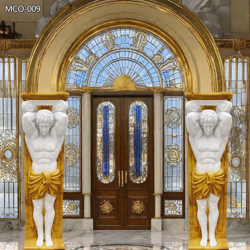 Luxury Marble Male Statue Column