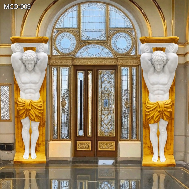 natural Marble Statue Column