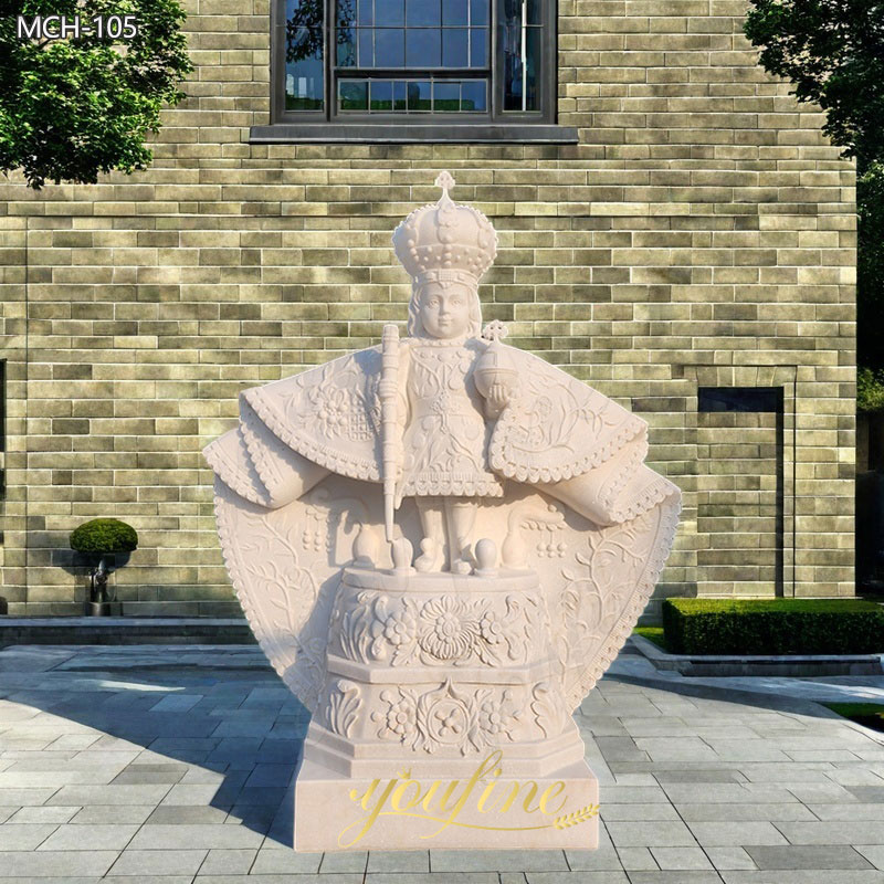 Marble Infant Jesus of Prague Statue for Sale MCH-105