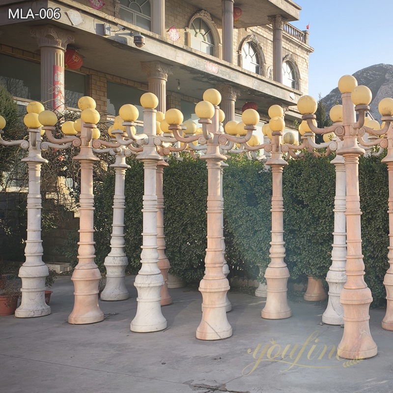 natural Marble Street Lamps for Outdoor