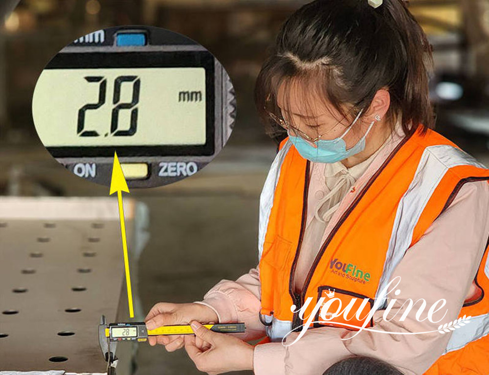 Thickness of YouFine's stainless steel raw material