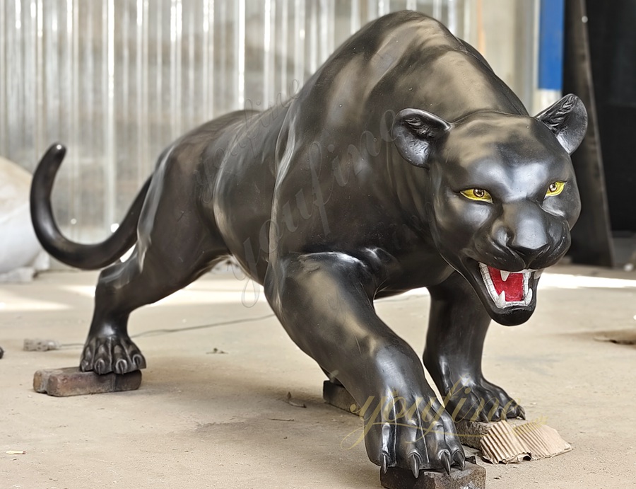 black panther statue