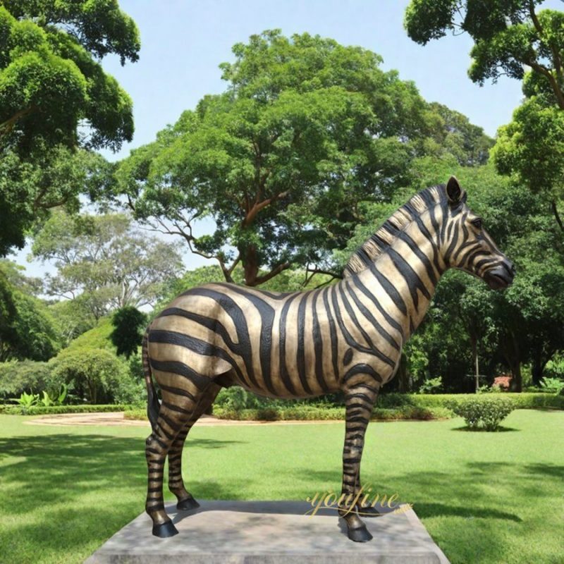 bronze Zebra Statue