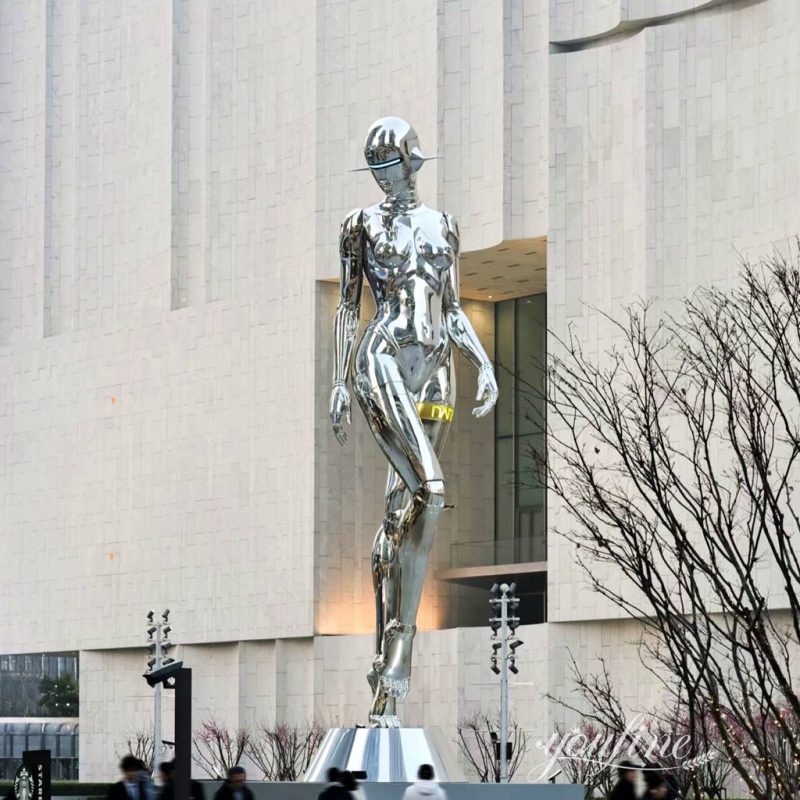 Large Stainless Steel Metal Robot Sculpture SSS-031