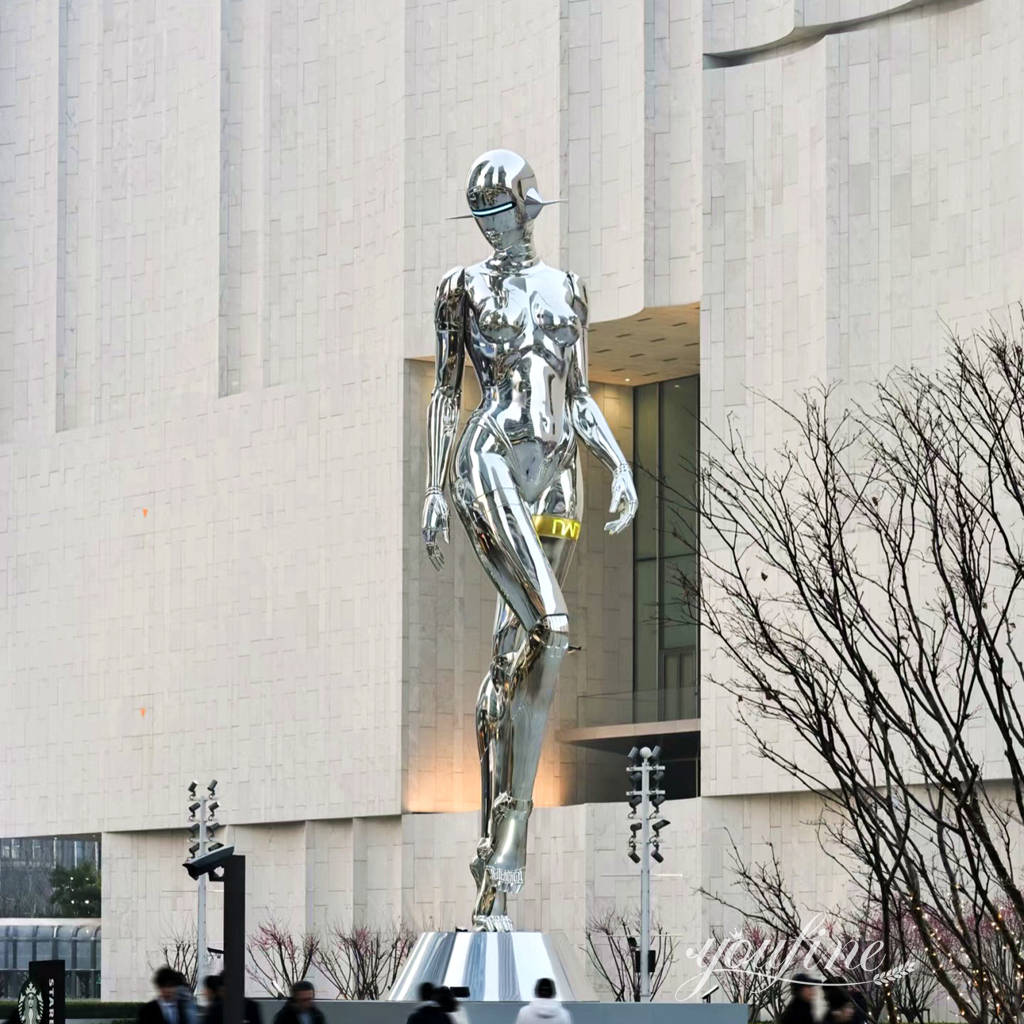 Large Stainless Steel Metal Robot Sculpture SSS-031