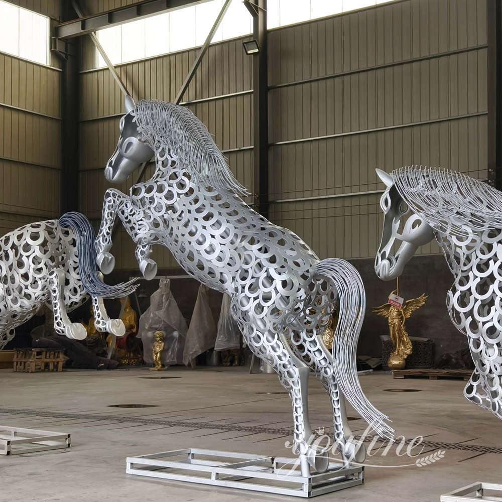 hollowed horse sculpture