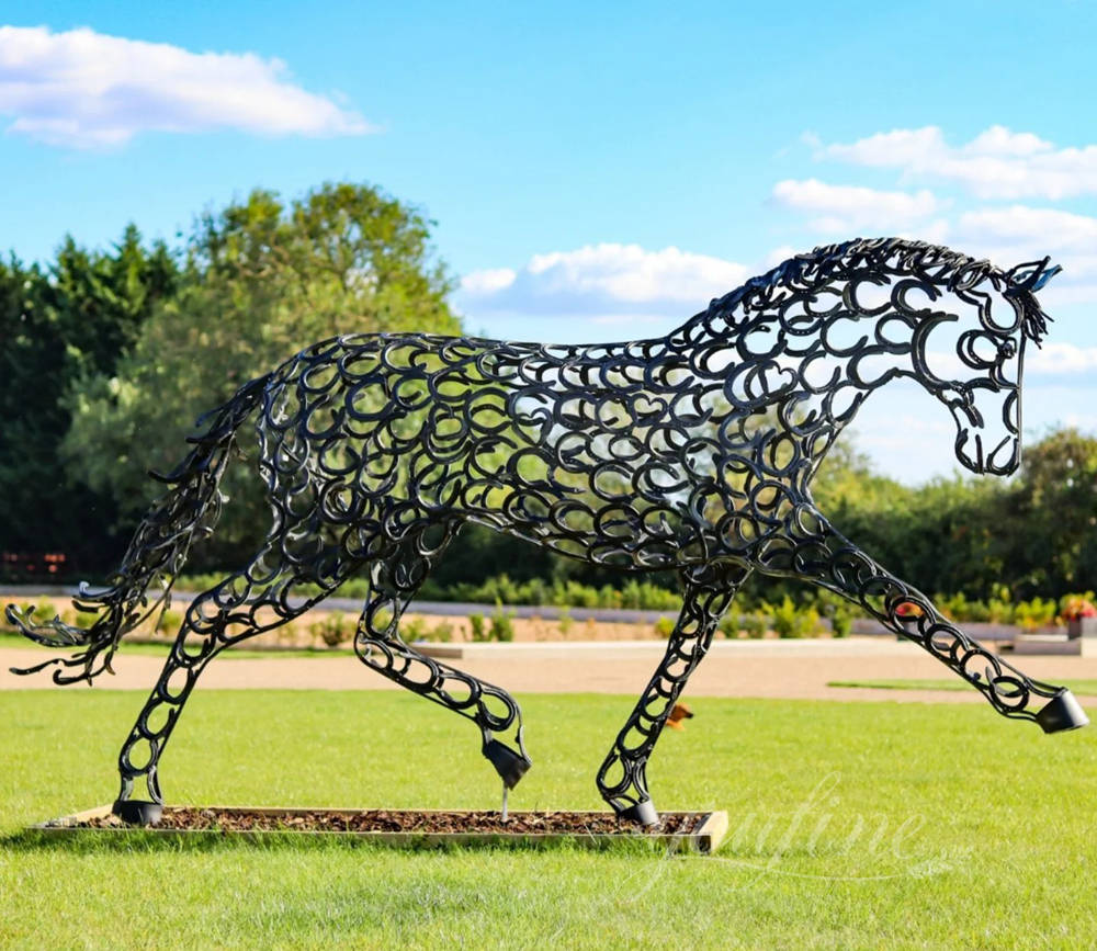 stainless steel horse for park decor