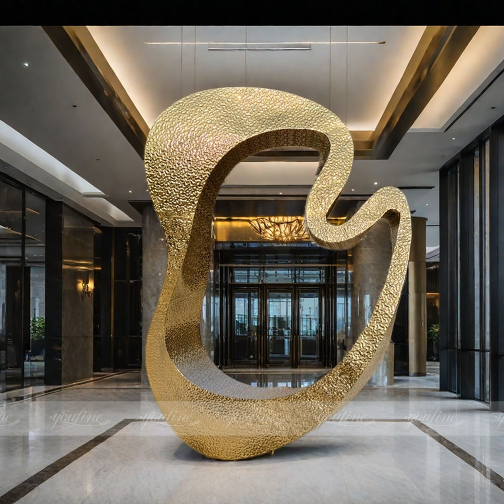 luxury modern metal sculpture