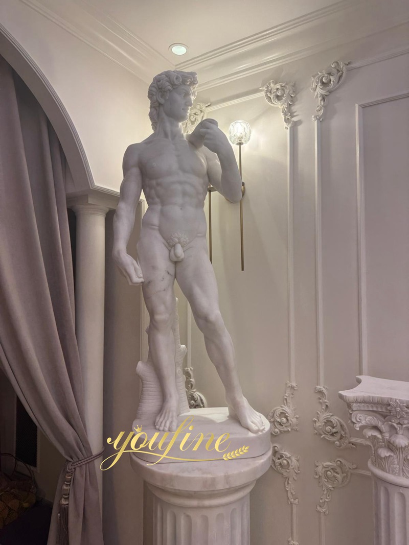 marble David statue