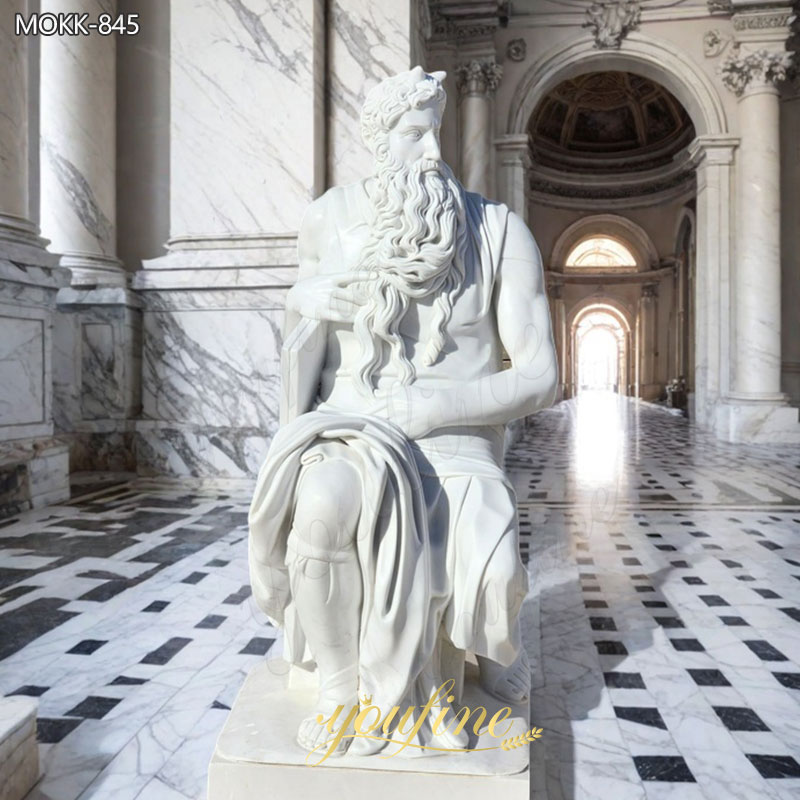 michelangelo marble statue of moses