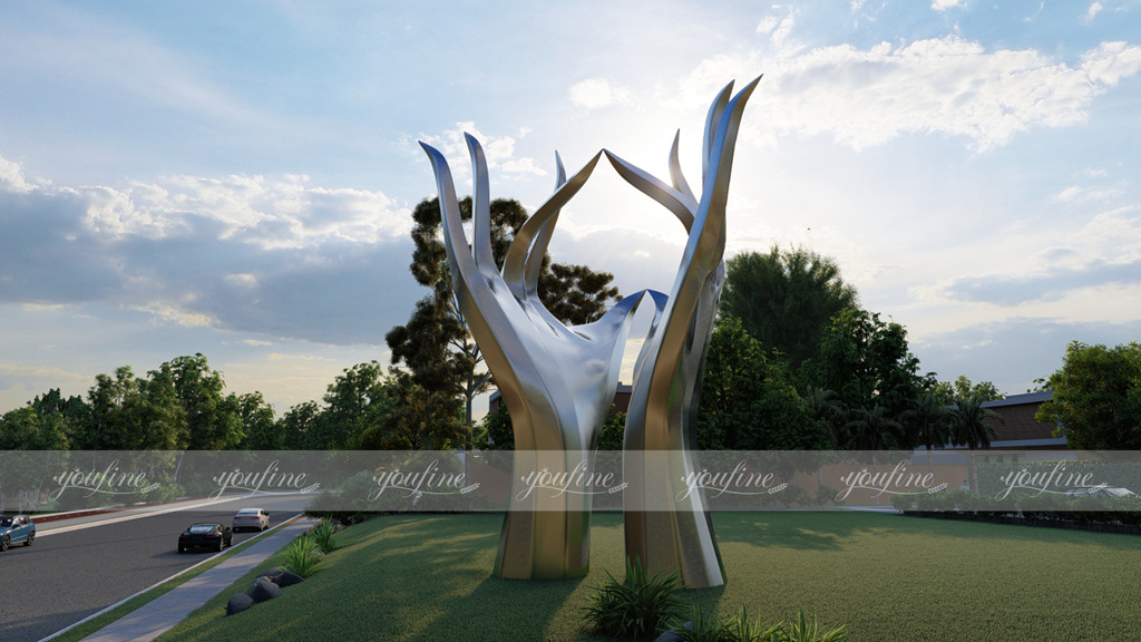 large metal sculpture