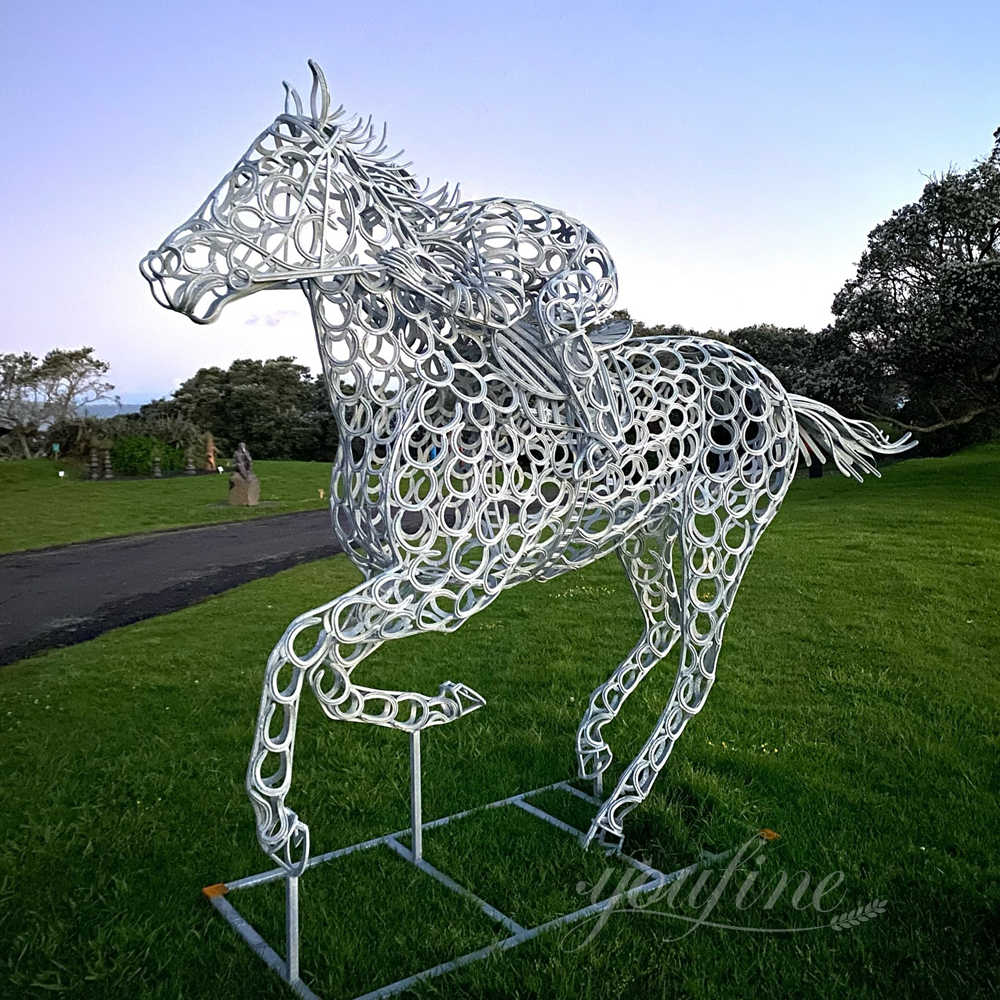 high quality outdoor lawn decorative horse sculpture