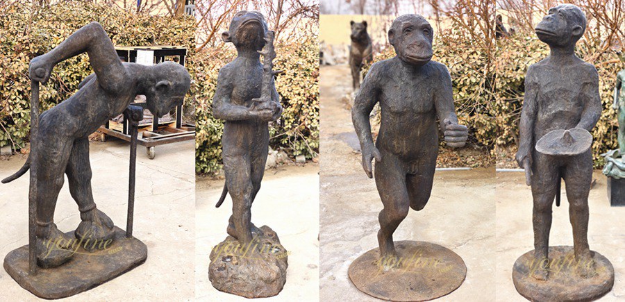 standing Monkey bronze Sculpture