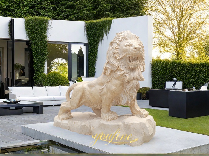 4 Feet High Lion Statue Garden decor